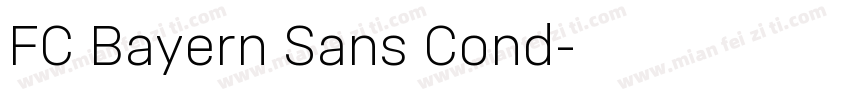 FC Bayern Sans Cond字体转换